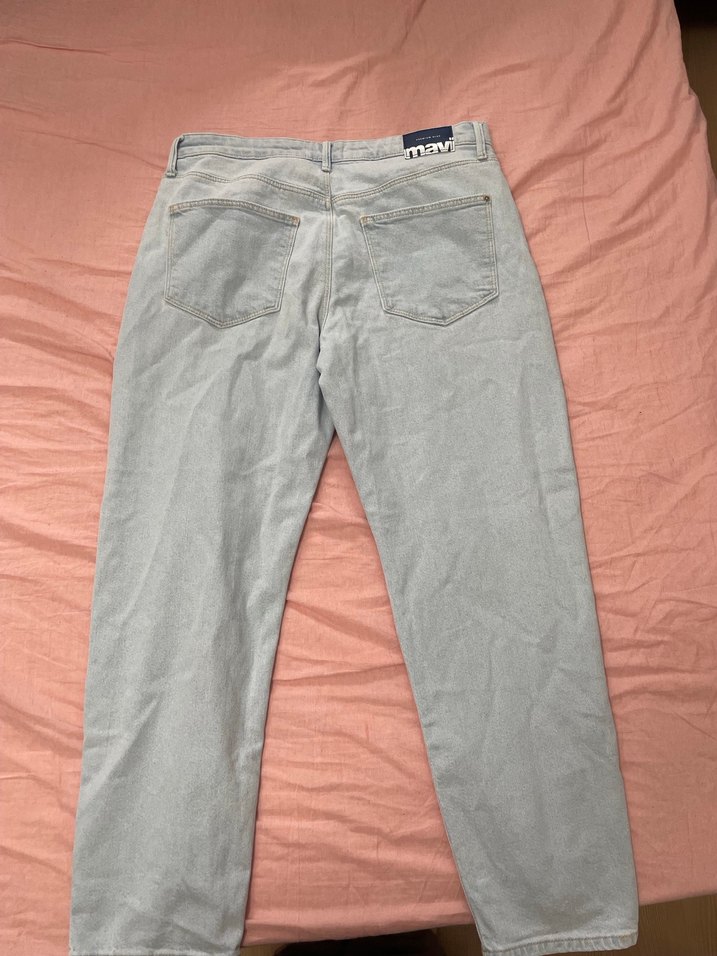 Gri Midi Kadın Kot Pantolon - Görsel 2