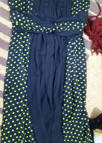 Lacivert ve Sarı Puantiyeli Bebek Kanguru - Görsel 2