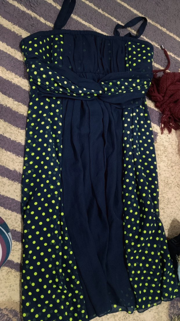 Lacivert ve Sarı Puantiyeli Bebek Kanguru - Görsel 3