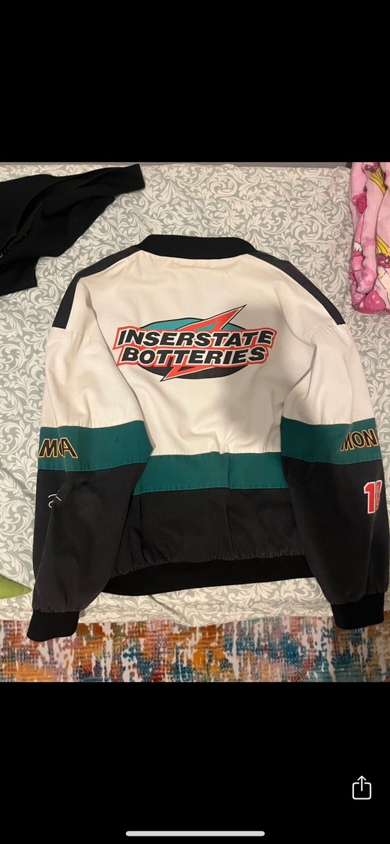 Düğmeli Baskılı ince bomber ceket - Görsel 2