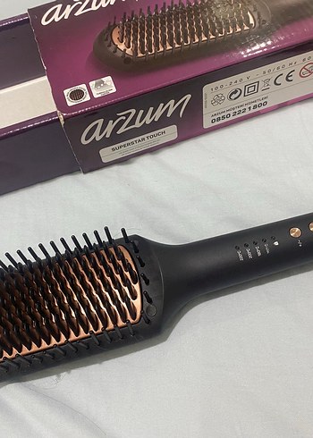 Arzum Superstar Touch Siyah Saç Düzleştirici Fırça