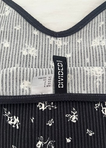 s Beden siyah Renk H&M çiçekli kısa elbise