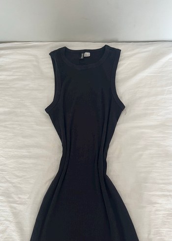 H&M Siyah Midi Elbise