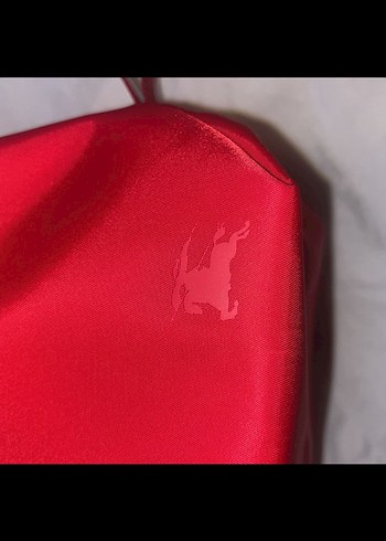 burberry Parlak Kırmızı Makyaj Çantası