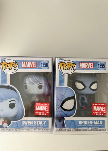 Marvel Özel Spider-Man ve Gwen Stacy Figürleri