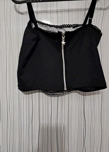 Dantel Detaylı Siyah Gotik Büstiyer - Görsel 2