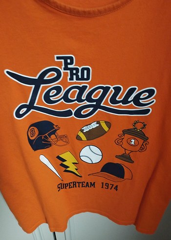 Turuncu Baskılı Erkek Çocuk Tişörtü - Görsel 4