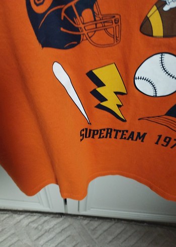 Turuncu Baskılı Erkek Çocuk Tişörtü - Görsel 3