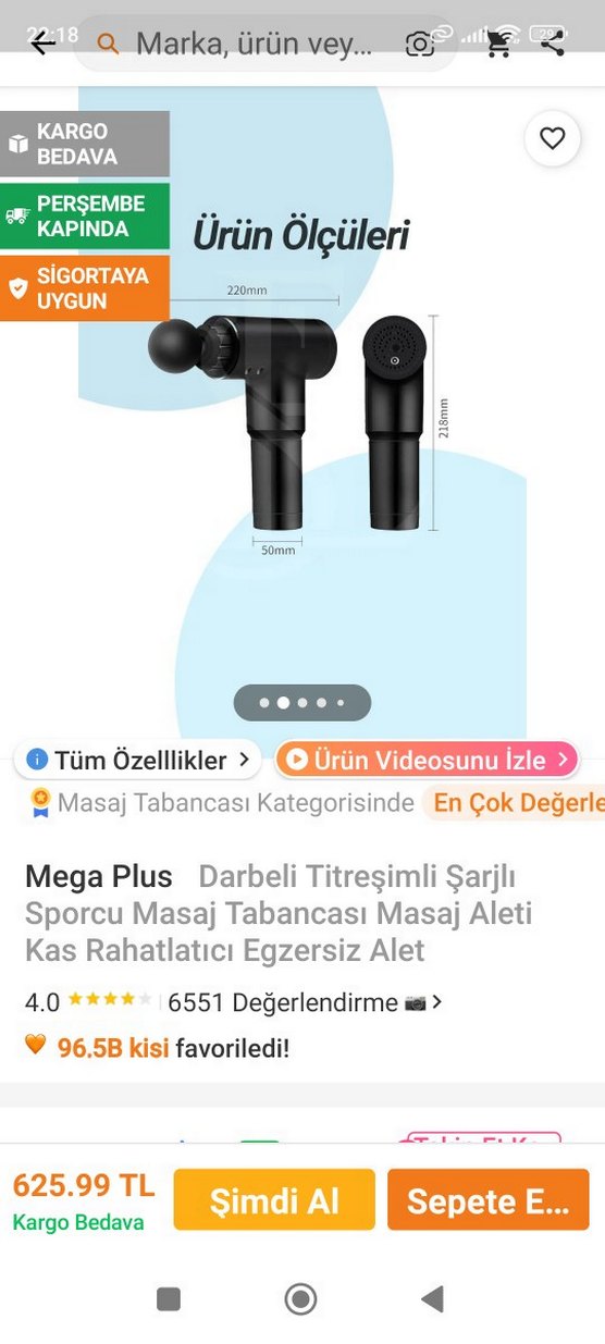 Mega Plus Şarjlı Sporcu Masaj Tabancası Siyah - Görsel 4