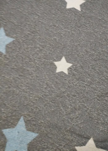 Gri Yıldız Desenli Modern Halı - Görsel 5