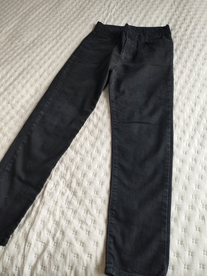 Gri Erkek Çocuk Bol Kesim Denim Pantolon - Görsel 5