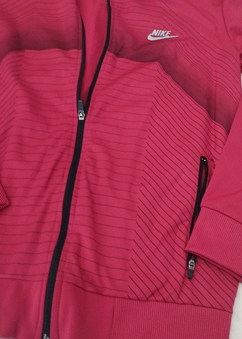 Nike Kırmızı Fermuarlı Kadın Spor Ceket - Görsel 2