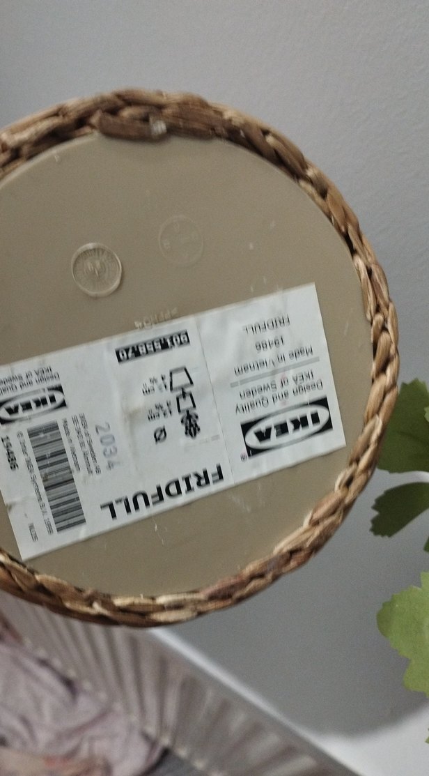 Bej Hasır Saksı ve Pastel Renkli Yapay Çiçek - Görsel 4