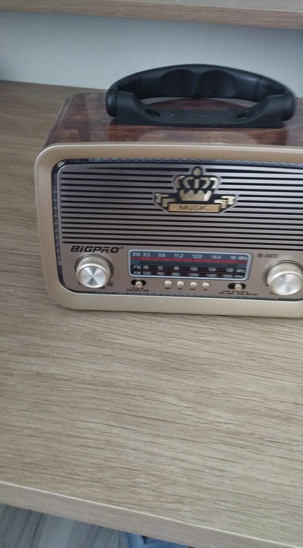 Kahverengi Retro Müzik Sistemi - Görsel 2