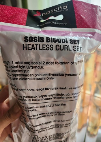 Diğer Nascita Isısız Bukle Seti Pembe
