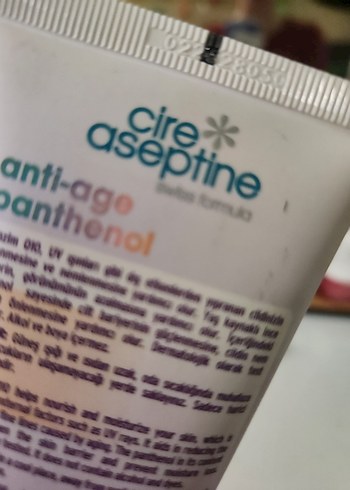 Aseptine Anti-Age Panthenol Cilt Bakım Kremi - Görsel 2