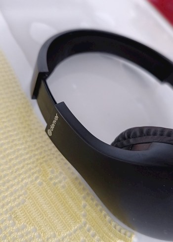 Siyah Kulaküstü Kablosuz Kulaklık Bluetooth lu - Görsel 4