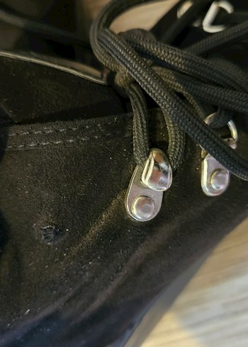 Siyah Süet Tüylü Kalın Topuklu Bot - Görsel 5