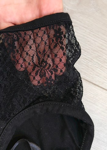 diğer Beden siyah Renk Siyah Dantel Detaylı dar korse gibi duran üst