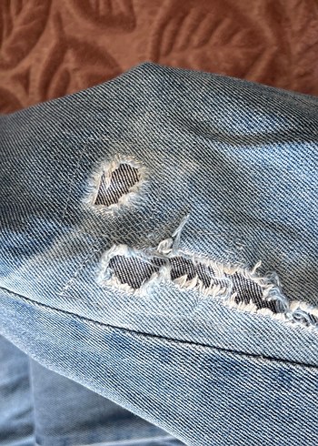 36 Beden mavi Renk Mavi Rahat Kesim Midi Kadın Kot Pantolon