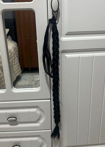 Siyah Deri Püsküllü Gotik Saç Aksesuarı