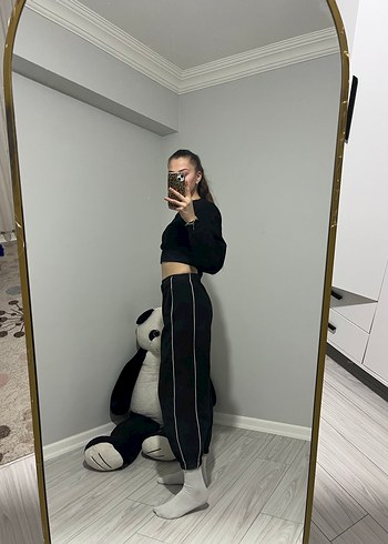 Siyah jogger kadın Eşofman Altı - Görsel 4