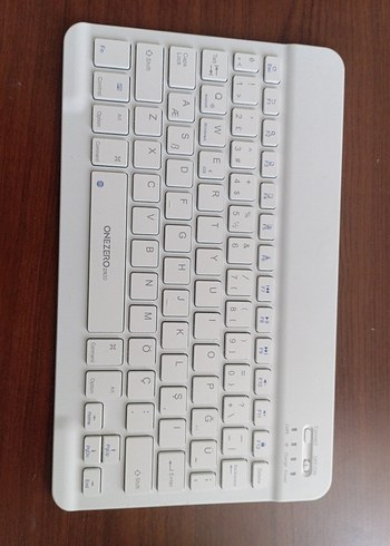Beyaz ONEZERO Kablosuz Klavye - Görsel 4