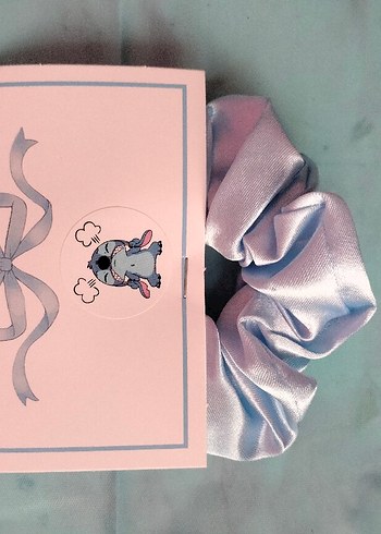 Pembe İpek Görünümlü Fiyonk Saç Tokası
