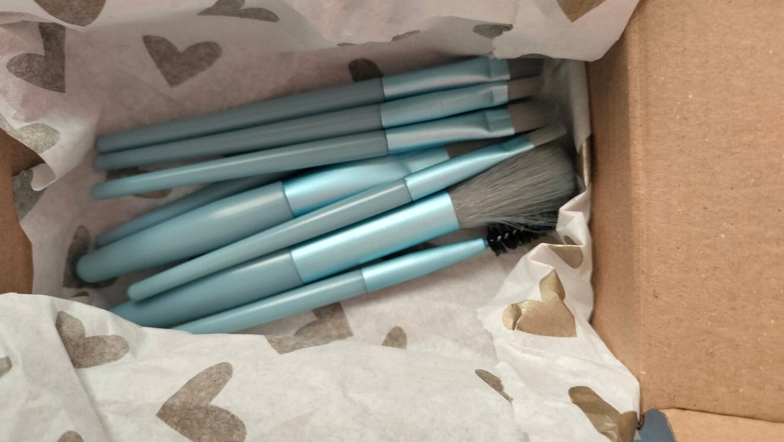 Mavi 8 Parça Makyaj Fırçası Seti - Görsel 2