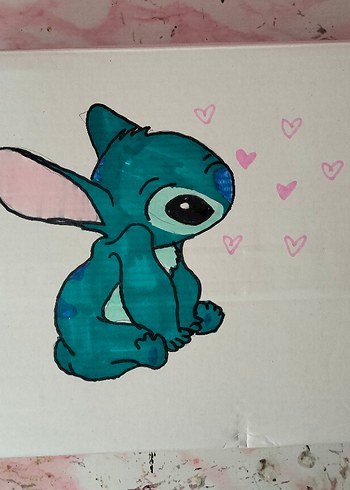  Beden Mavi Stitch Temalı Çocuk Hediye Seti