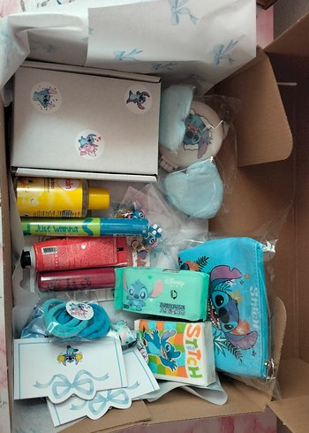 Mavi Stitch Temalı Çocuk Hediye Seti