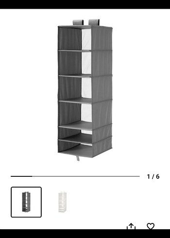 İkea Skubb Bölmeli Düzenleyici Koyu Gri - Görsel 4