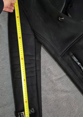 Sıfır AVVA marka Siyah Erkek Süet Kürklü ve Kapüşonlu Ceket Mont - Görsel 12