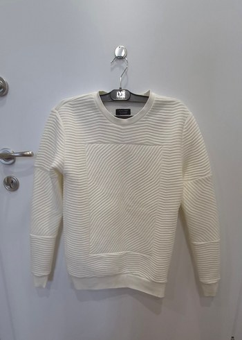 Zara Örgü Desenli Sweatshirt - Görsel 2