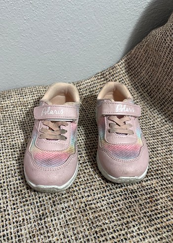 POLARİS Kız Çocuk Pembe Cırt Cırtlı Spor Ayakkabı