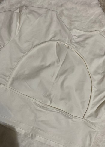 Beyaz Kısa Kollu crop - Görsel 2