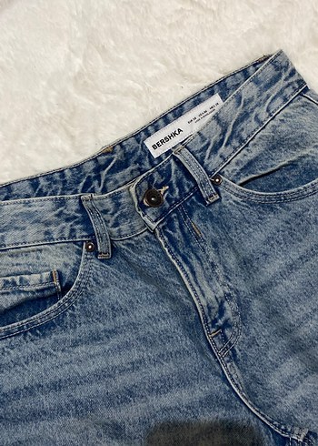 Gri Mavi Midi Boy Kadın Denim Jean - Görsel 4