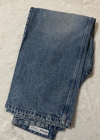 Gri Mavi Midi Boy Kadın Denim Jean - Görsel 2