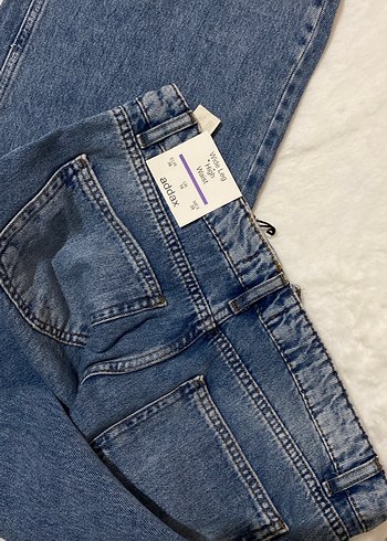 Kadın Mavi Kot Pantolon - Görsel 4