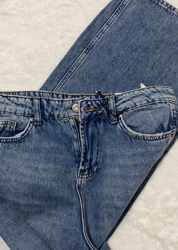 Kadın Mavi Kot Pantolon - Görsel 3