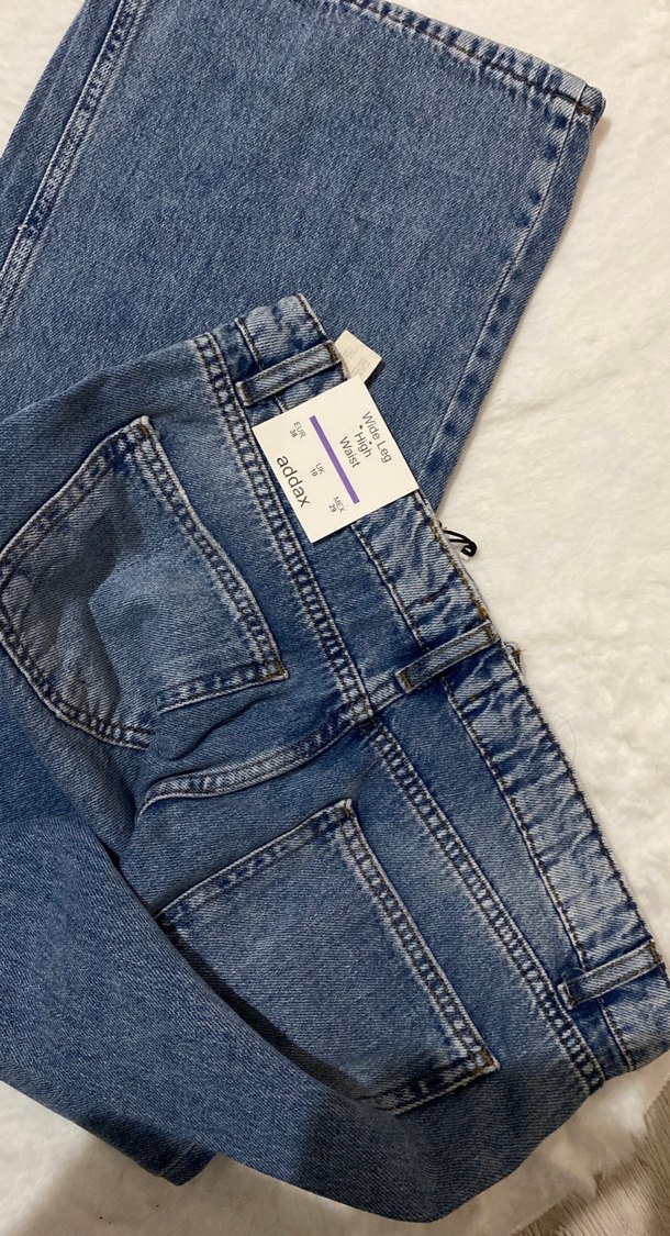 Kadın Mavi Kot Pantolon - Görsel 4