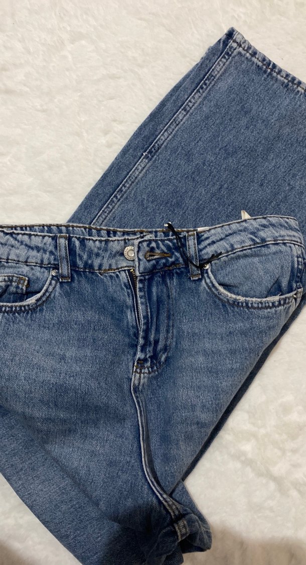 Kadın Mavi Kot Pantolon - Görsel 3