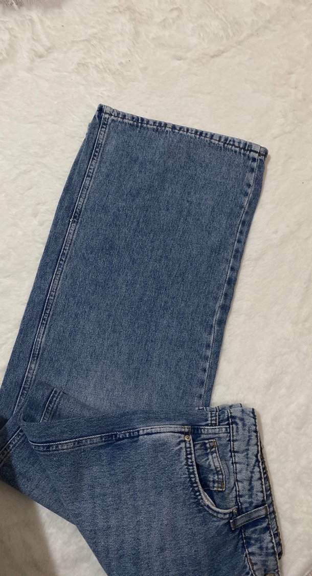 Kadın Mavi Kot Pantolon - Görsel 2