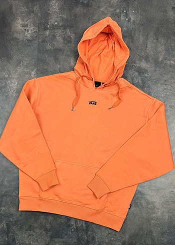 Turuncu Kapüşonlu Rahat Kesim Sweatshirt