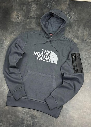 The North Face Gri Kapüşonlu Sweatshirt