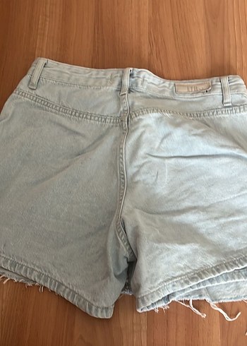 xs Beden Kadın Mavi Mini Kot Şort Rahat Kesim