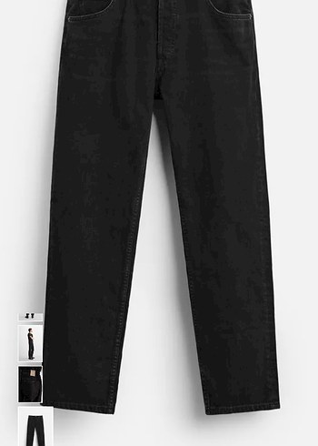 42 Beden siyah Renk Düz Siyah Erkek Denim Pantolon