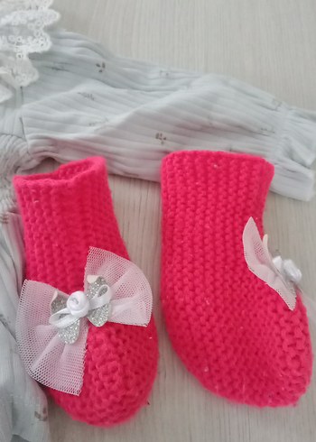 3-6 Ay Beden Gri Fırfırlı Nakışlı Kız Bebek üst