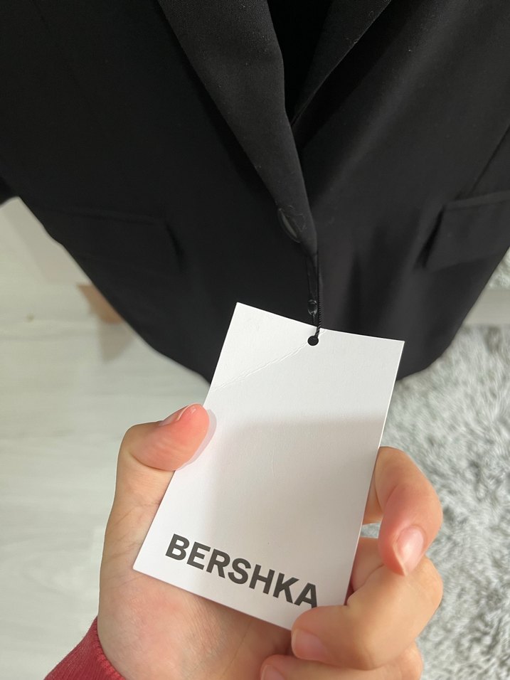 Siyah Kadın oversize Blazer - Görsel 5