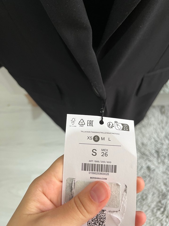 Siyah Kadın oversize Blazer - Görsel 4